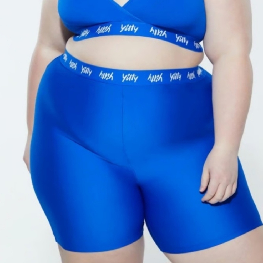 YITTY: NWT Fabletics Electric Blue Biker Shorts